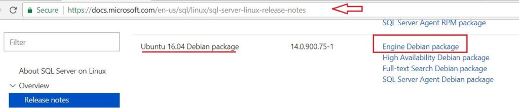 download sql server package