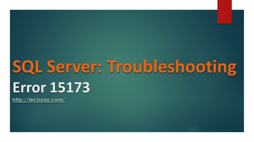 error 15173