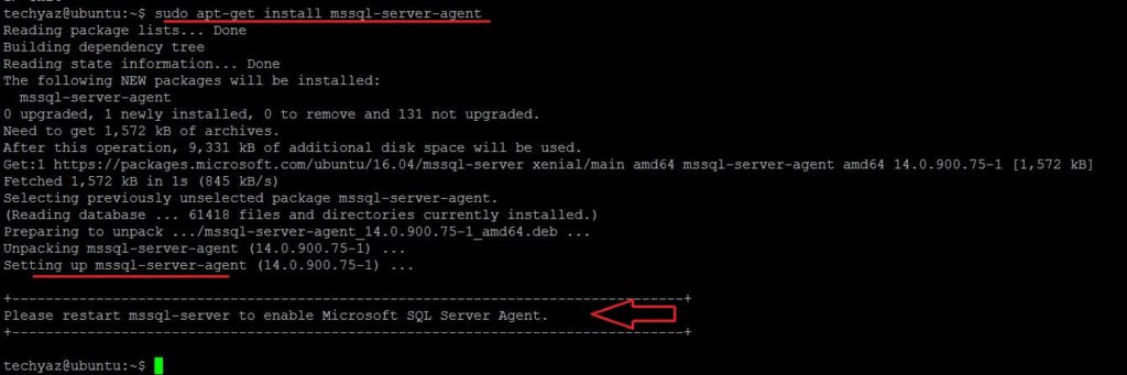 install sql agent
