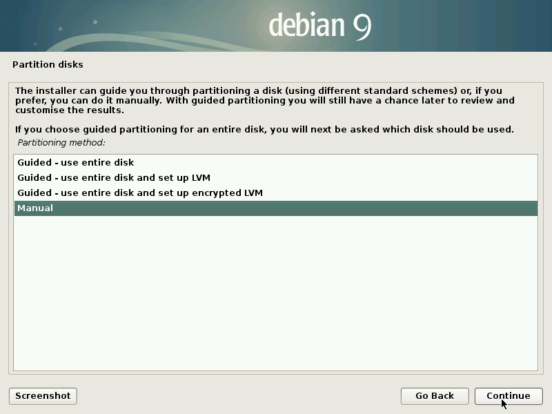 Configure Disk Partition