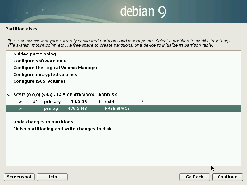 Create Swap Partition with remaining disk