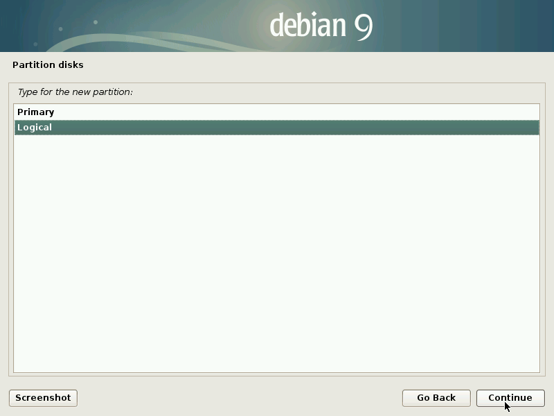 Create Logical Disk Partition