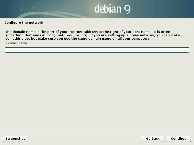 Set domain name