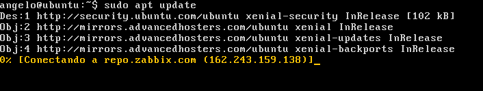 run sudo apt update