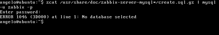 copy the configuration of Mysql to the new zabbix user