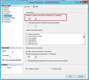 SQL Server Error 233: User Connections Server Configuration option in ...