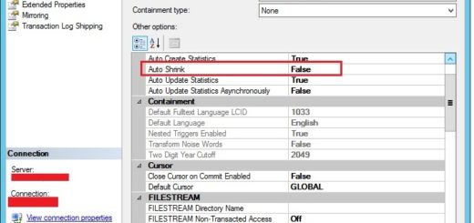 Enable or Disable Database Auto Shrink