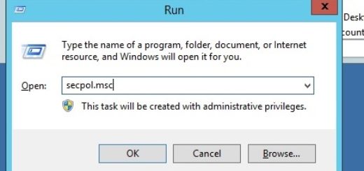 Open Local Security Policy by running secpol.msc