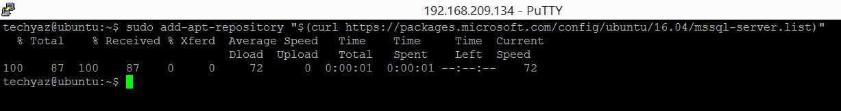 Install SQL Server 2017 On Ubuntu With Internet Access