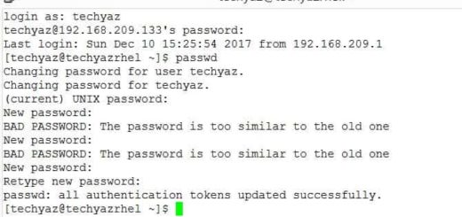 Change Linux user password