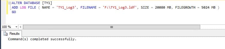 Add log file to database