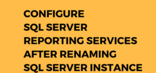 Configure SSRS After Renaming SQL Server Instance